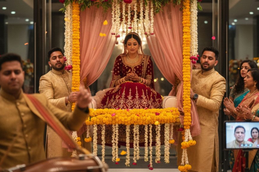 She Left Her Father's House in a Throne of Flowers — and the World Stopped to Watch Her Go