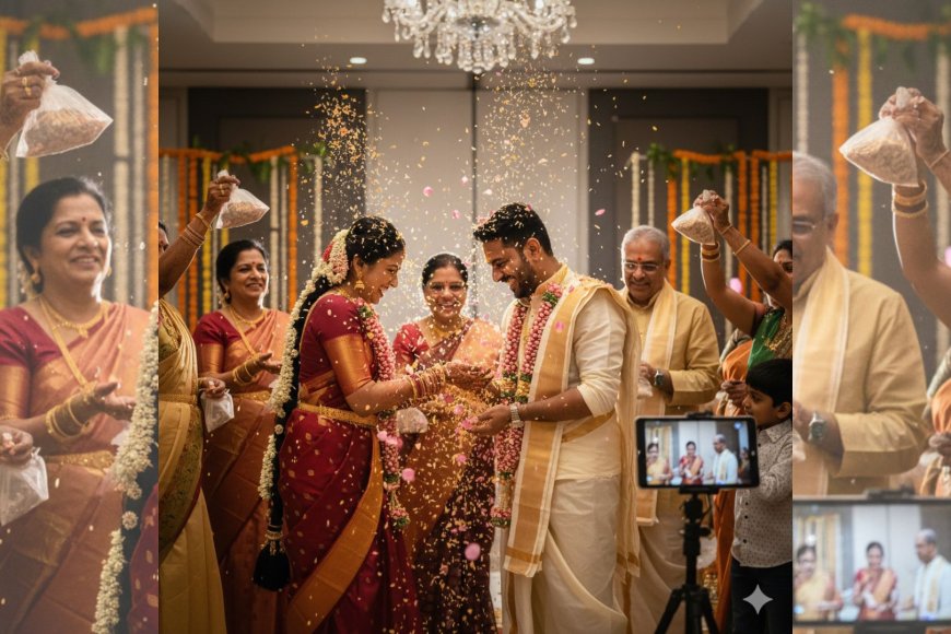When Rice and Roses Rain Down: The Sacred Talambralu Ritual in Telugu Weddings