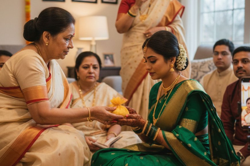 She Placed Sugar in the Bride's Hands — and Everything That Followed Was Maharashtra's Most Beloved Engagement Tradition