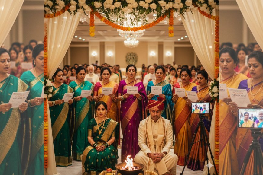 Eight Verses. One Word. Every Person in the Room Says It Together — This Is What Makes a Marathi Wedding Complete