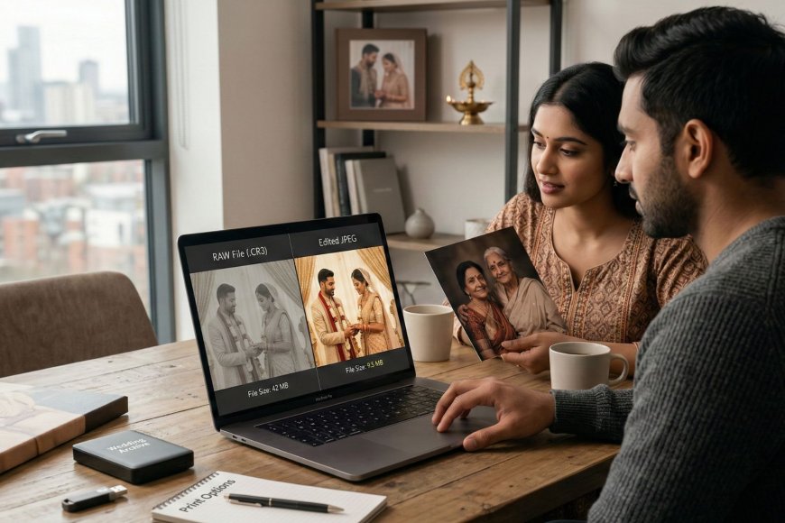Raw Files vs Edited Photos: What NRI Couples Should Actually Request From Their Wedding Photographer