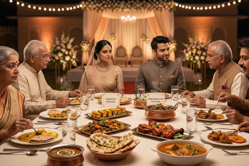 Vegetarian or Non-Vegetarian? The NRI Couple's Honest Guide to Navigating the Most Politically Charged Menu Decision of Your Wedding