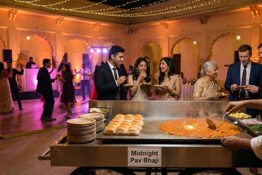 The Food Moment Everyone Talks About the Next Morning: The NRI Couple's Complete Guide to Midnight Snacks at Indian Weddings
