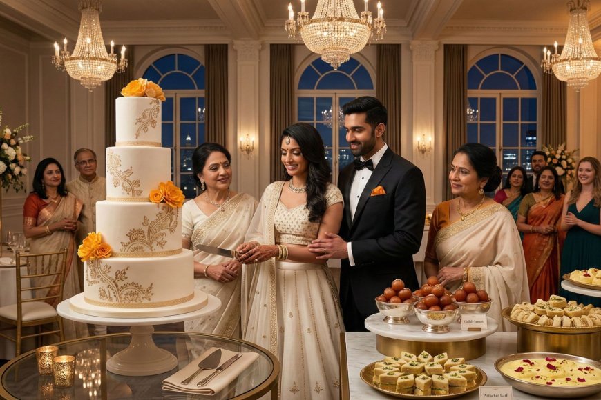 Cake or Mithai? The NRI Couple's Complete Guide to Balancing Wedding Cake and Indian Desserts at Your Reception