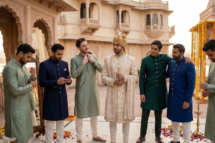 The Group That Makes the Groom: The NRI Groom's Complete Guide to Groomsmen Attire for Indian Weddings