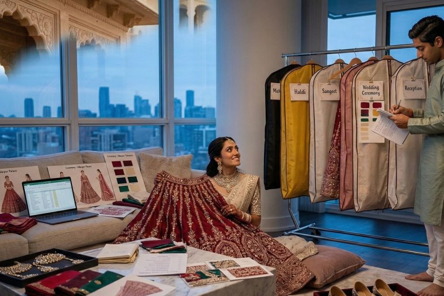 Every Event Deserves an Outfit: The NRI Couple's Complete Guide to Planning Your Entire Wedding Weekend Wardrobe