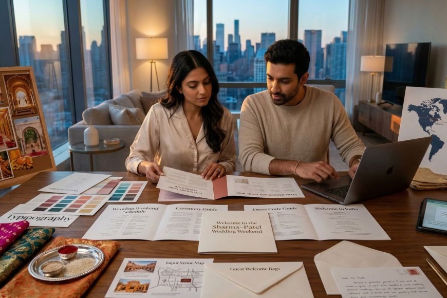 The Document That Changes Everything: The NRI Couple's Complete Guide to Designing a Welcome Booklet for International Wedding Guests