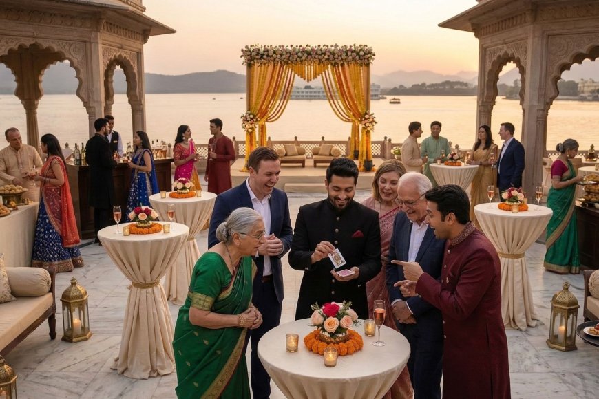Magicians and Entertainers for Cocktail Hour — The Complete NRI Wedding Planning Guide