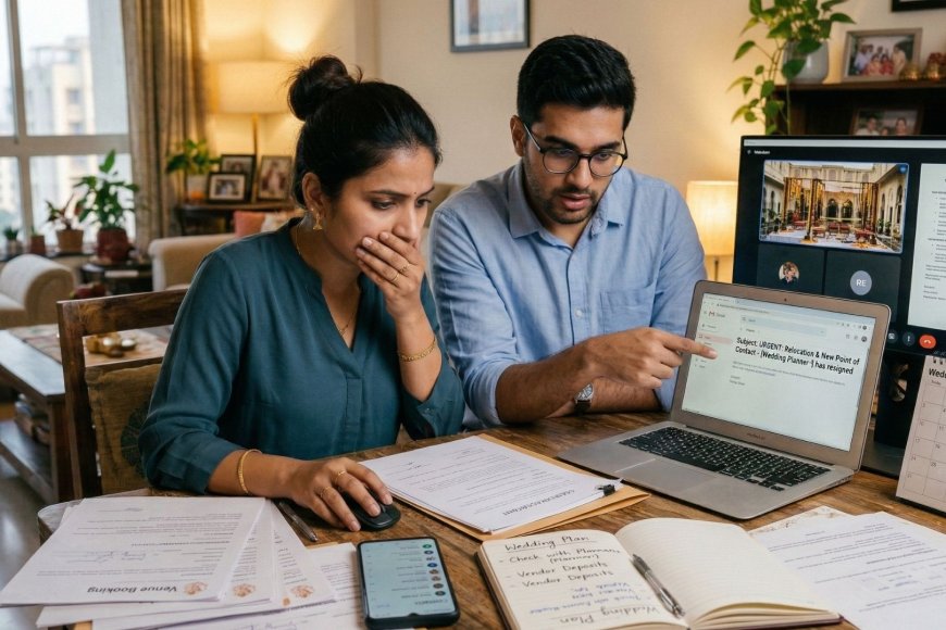 The Email That Arrived on a Tuesday: The NRI Couple's Complete Guide to What to Do When Your Wedding Planner Quits Mid-Planning
