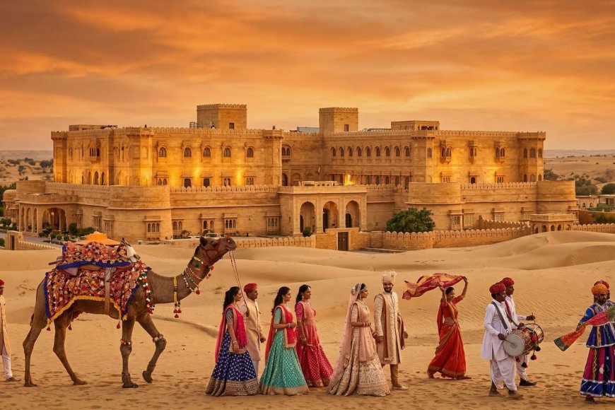 Suryagarh Palace, Jaisalmer — A Golden Desert Wedding at the Edge of the Thar: The NRI Couple's Complete Guide