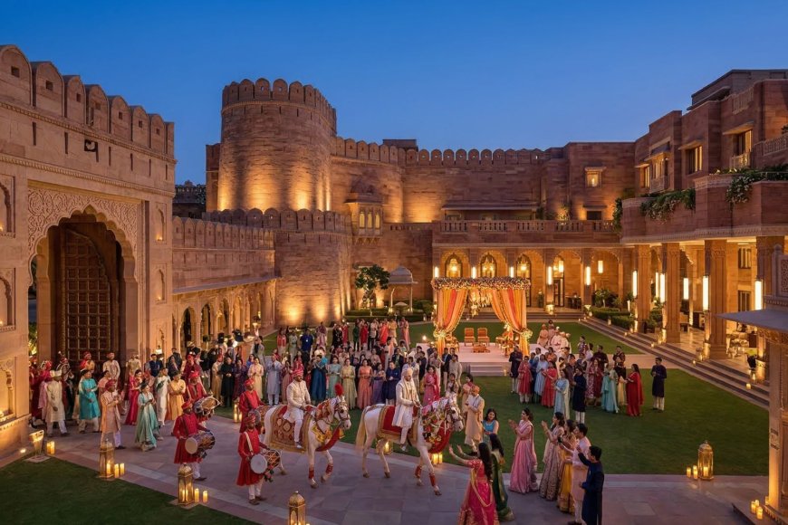 ITC Rajputana Jaipur — A Fortress Wedding with 10 Lawns in the Heart of the Pink City: NRI Guide — The Complete NRI Wedding Planning Guide