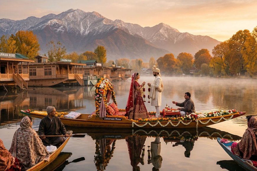 Destination Weddings in Kashmir: The Complete NRI Planning Guide for Dal Lake Shikaras, Snow-Covered Meadows and Paradise Venues