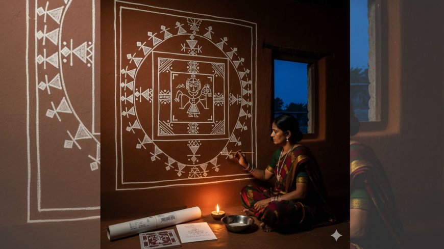 Warli Wedding Art Explained: The Complete NRI Guide to How Ancient Paintings Narrate Indian Wedding Stories
