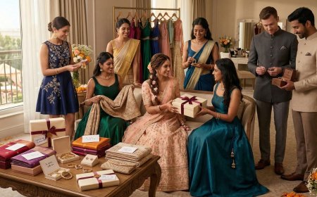 The Gift That Sees You: The NRI Couple's Complete Guide to Bridesmaid and Groomsmen Gifts Across Indian and Western Traditions
