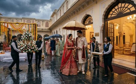 The Ceremony That Moved Indoors: The NRI Couple's Complete Guide to Weather Contingency Plans for Outdoor Indian Weddings