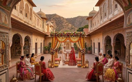 Samode Palace — India's Most Intimate Frescoed Palace Wedding: The Complete NRI Guide — The Complete NRI Wedding Planning Guide