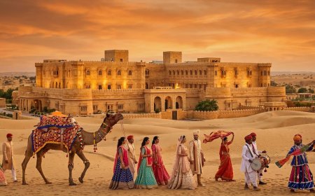 Suryagarh Palace, Jaisalmer — A Golden Desert Wedding at the Edge of the Thar: The NRI Couple's Complete Guide