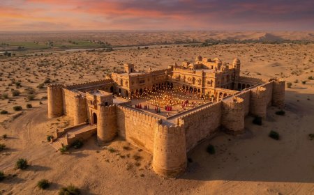 Khimsar Fort, Nagaur — Desert Fort Wedding Between the Thar and the River: NRI Planning Guide — The Complete NRI Wedding Planning Guide