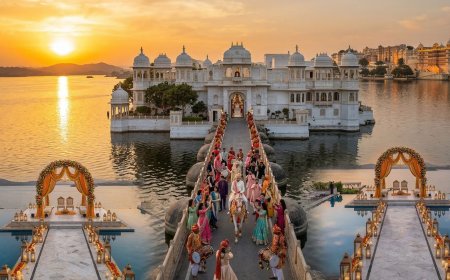 The Leela Palace Udaipur — A Private Island Wedding Connected by a Bridge: NRI Complete Guide — The Complete NRI Wedding Planning Guide