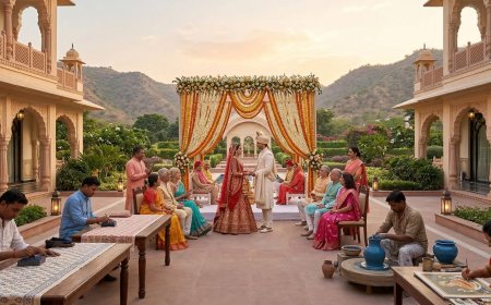 Rajasthali Resort Jaipur — A Wedding Where Every Corner Is a Living Craft Museum: The NRI Experience Guide — The Complete NRI Wedding Planning Guide