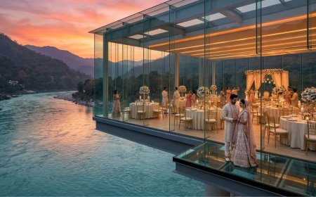 Taj Rishikesh Resort & Spa — A Glass Ballroom on the Ganges Where Yoga Country Meets 5-Star Luxury: NRI Guide — The Complete NRI Wedding Planning Guide