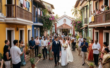 A Heritage Church Wedding in Panaji's Latin Quarter — The NRI Goa Wedding Nobody Else Is Planning — The Complete NRI Wedding Planning Guide