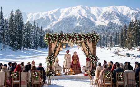 Destination Wedding in Gulmarg: A Snow Wedding in the Meadow of Flowers — Kashmir's Complete NRI Planning Guide