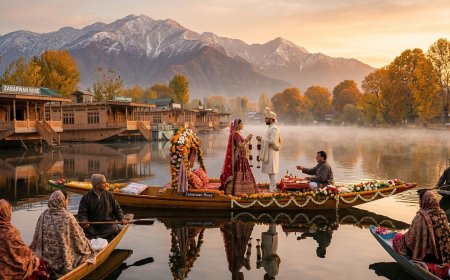 Destination Weddings in Kashmir: The Complete NRI Planning Guide for Dal Lake Shikaras, Snow-Covered Meadows and Paradise Venues