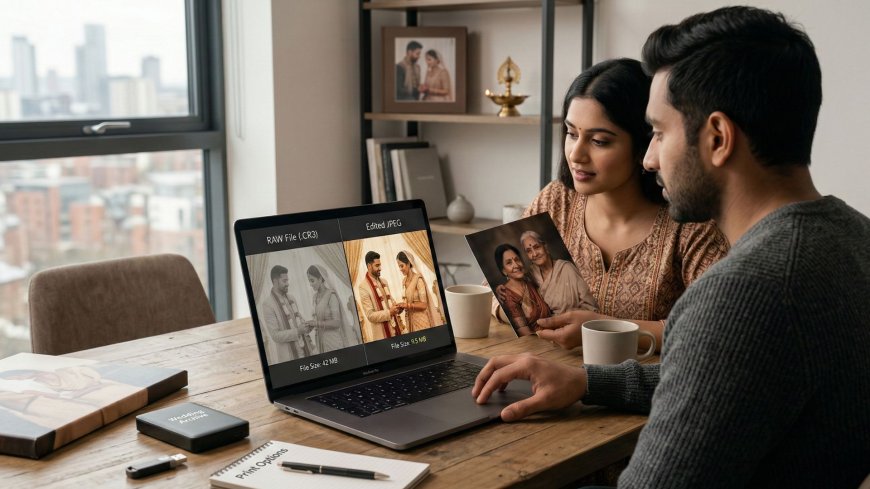 Raw Files vs Edited Photos: What NRI Couples Should Actually Request From Their Wedding Photographer
