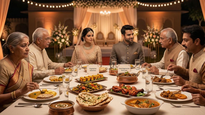 Vegetarian or Non-Vegetarian? The NRI Couple's Honest Guide to Navigating the Most Politically Charged Menu Decision of Your Wedding
