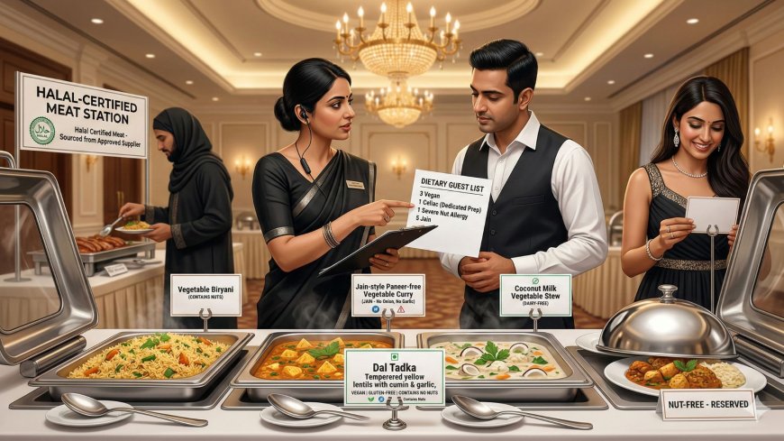 Every Guest Deserves a Full Plate: The NRI Couple's Complete Guide to Managing Dietary Restrictions at Indian Weddings