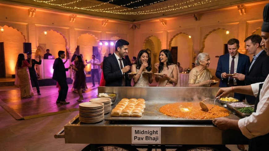 The Food Moment Everyone Talks About the Next Morning: The NRI Couple's Complete Guide to Midnight Snacks at Indian Weddings