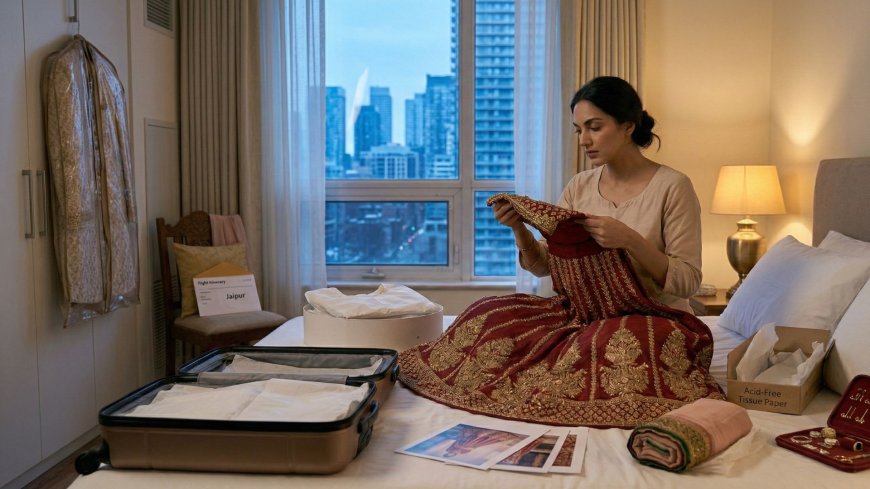 Getting Your Wedding Outfits There in One Piece: The NRI Couple's Complete Guide to Packing and Transporting Delicate Indian Wedding Clothing