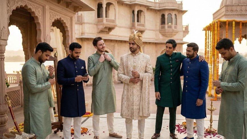 The Group That Makes the Groom: The NRI Groom's Complete Guide to Groomsmen Attire for Indian Weddings