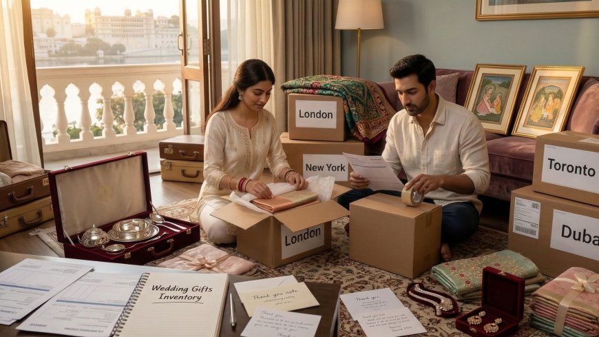 The Silk Bedspread That Almost Didn't Make It Home: The NRI Couple's Complete Guide to Shipping Wedding Gifts Back to Your Country of Residence