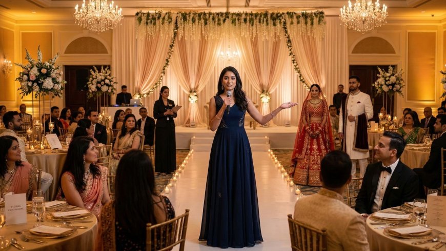 The Voice That Holds the Evening Together: The NRI Couple's Complete Guide to Hiring a Professional Emcee for Your Indian Wedding
