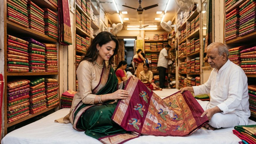 Paithani Saree Buying in Mumbai — Where to Find Authentic Weaves Without Going to Pune